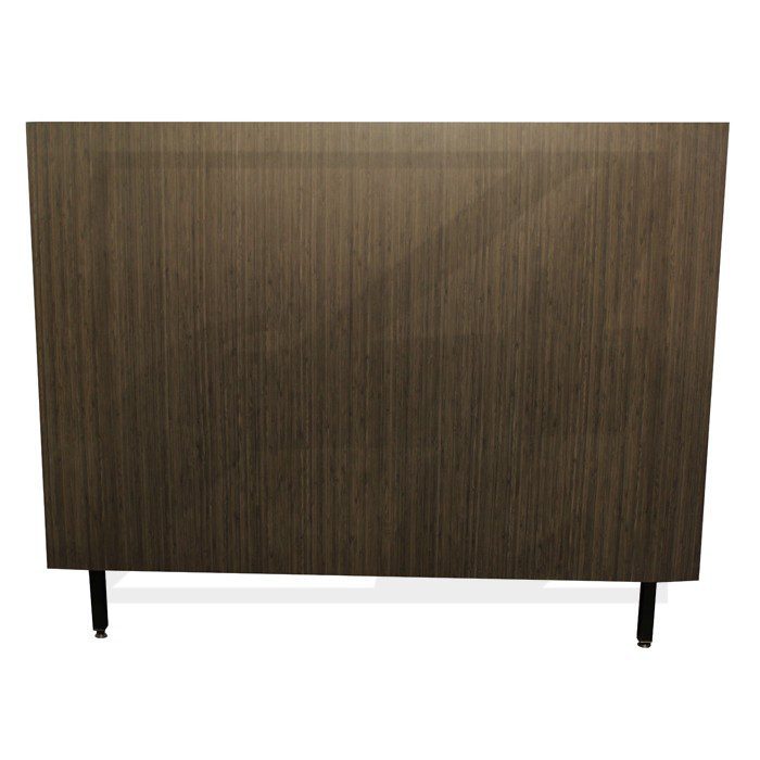 Simple wooden cabinet with dark legs.